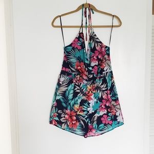 Romeo + Juliet Couture Tropical Floral Romper